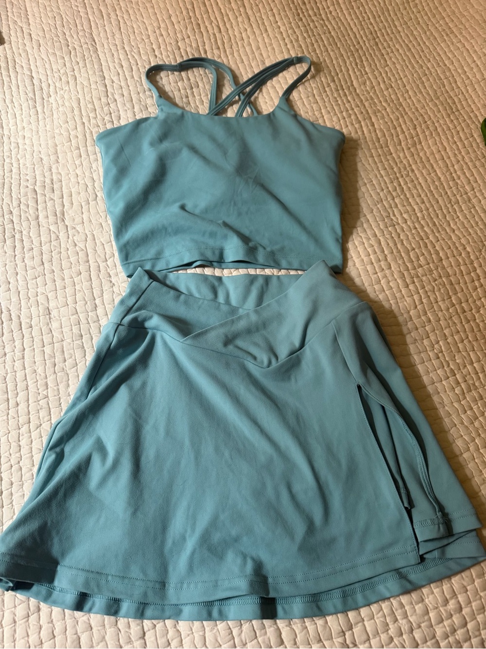 Blogilates x Target Athlesisure top and skirt set